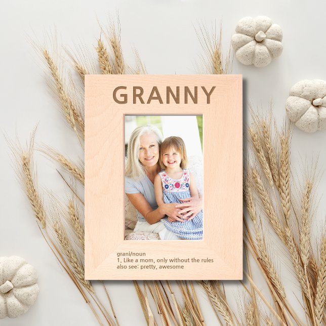 Granny Definition Laser Etched Picture Frame (Creator Uploaded)