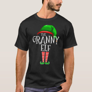 Granny Elf  Family Matching Group Christmas  Squad T-Shirt
