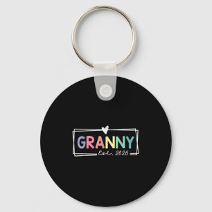 Granny Est 2026 Promoted To Grandma 2026 For Grand Keychain