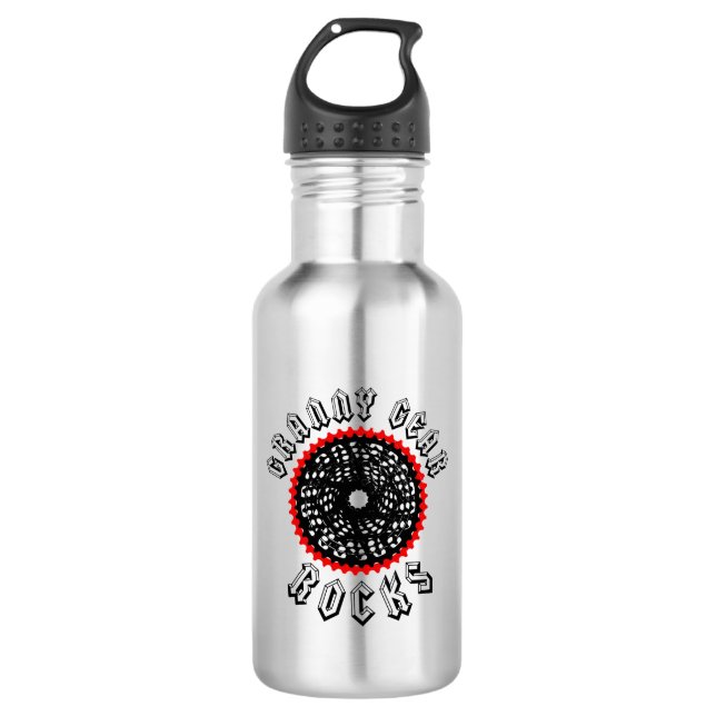 Granny Gear Rocks Cycling 532 Ml Water Bottle (Front)