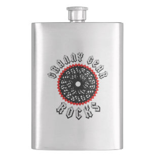 Granny Gear Rocks Cycling Hip Flask