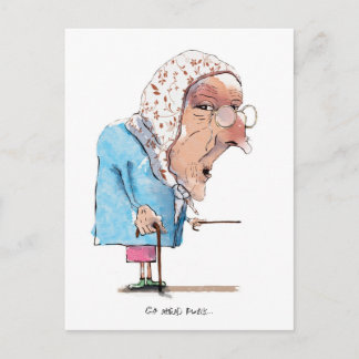 Granny Gets Mad carte postale !