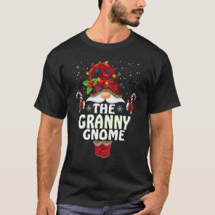 Granny Gnome Buffalo Plaid Matching Family Christm T-Shirt
