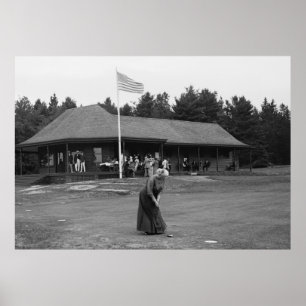 Granny Lines Up a Putt, 1915 Poster