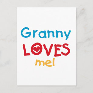 Granny Loves Me Tshirts and Gifts Postcard
