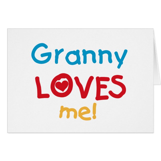 Granny Loves Me Tshirts et cadeaux (Devant horizontal)