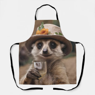 Granny Meerkat Wine Time, Apron