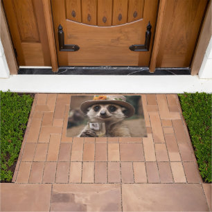 Granny Meerkat Wine Time, Doormat
