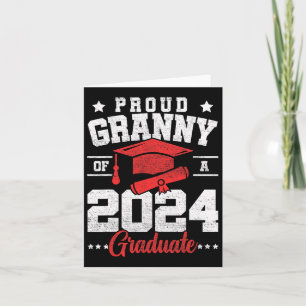 Granny Of A Cl Of 2024 Graduate Senior Graduation  Card