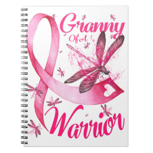 Granny Of A Warrior Dragonfly Breast Cancer Notebook