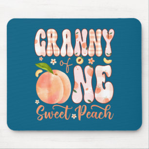 Granny of one sweet peach 1st birthday girl party  mouse pad