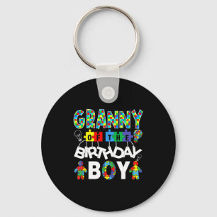 Granny of the bday boy autism awareness puzzle keychain