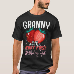 Granny of The Berry First Birthday Girl Cute Famil T-Shirt