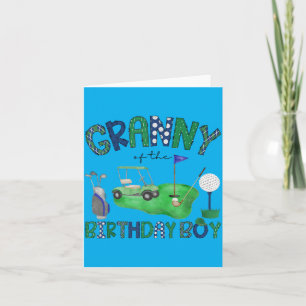 Granny Of The Birthday Boy Hole In One Golf Lover Card