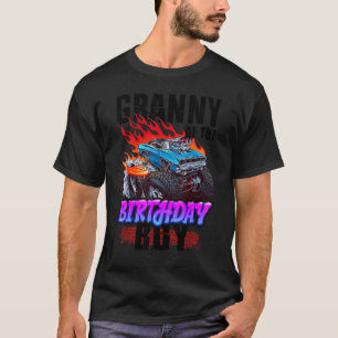 Granny Of The Birthday Boy Monster Truck Blaze Car T-Shirt