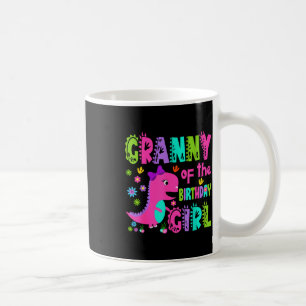 Granny of the birthday girl saurus rex dinosaur coffee mug