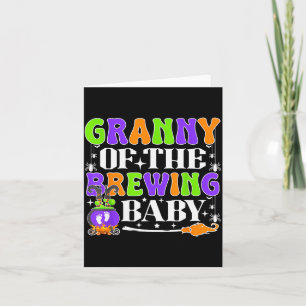 Granny Of The Brewing Baby Halloween Witch Baby Sh Card