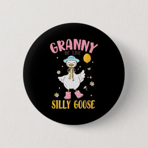 Granny Of The Silly Goose First Birthday Family Ma 2 Inch Round Button