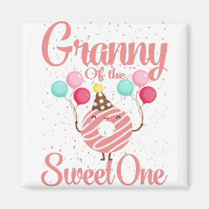 Granny Of The Sweet One Family Matching 1st Magnet