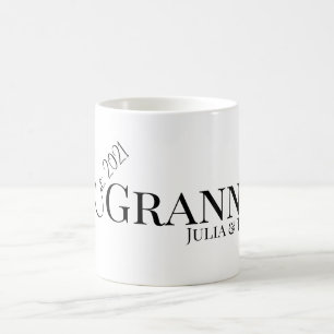 Granny or Grammy Established Custom Year Modern Coffee Mug