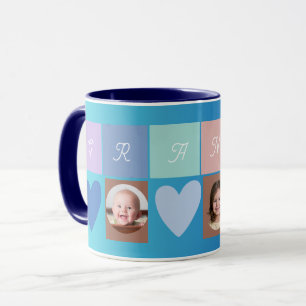 granny photo heart mug
