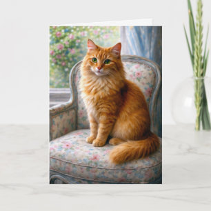 Granny’s Chair, Cat Blank Card