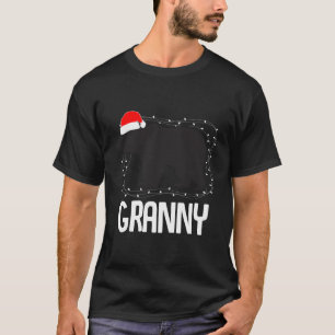 Granny Santa Hat Christmas Bear Matching Family T-Shirt
