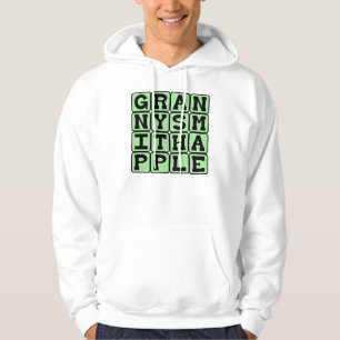 Granny Smith Apple, Colour and Fruit Hoodie