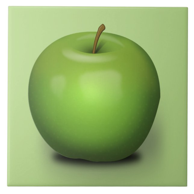 Granny Smith Apple Tile (Front)