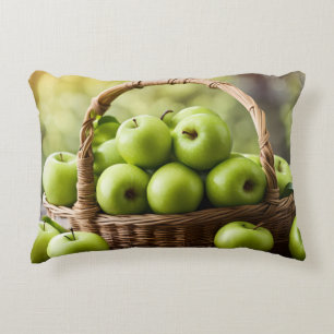 Granny Smith Apples Accent Pillow