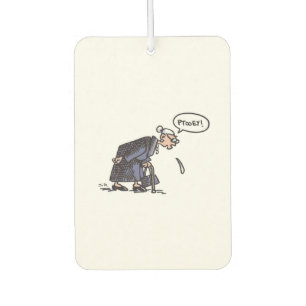 Granny Spitting car air freshener
