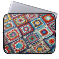 Granny Square Crocheted Quilt 