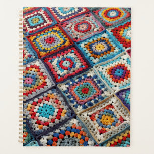 Granny Square Crocheted Quilt Planner