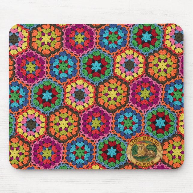 Granny Square Mouse Pad (Front)