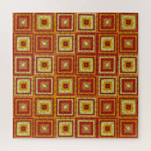 Granny Square Pattern Jigsaw Puzzle