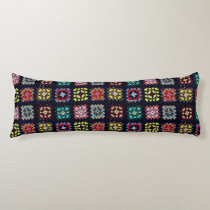 Granny squares body pillow