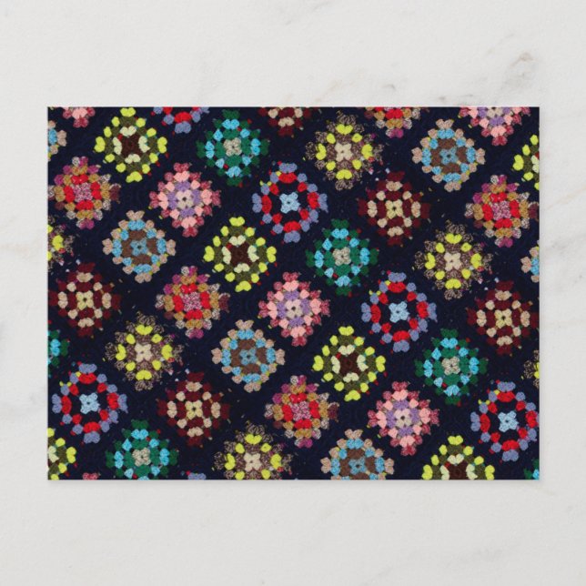 Granny squares postcard (Front)