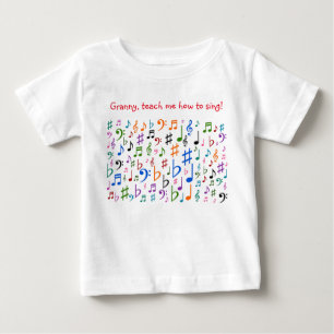 Granny, teach me how to sing! baby T-Shirt