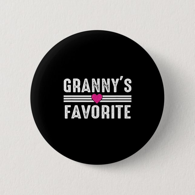Granny's Favorite  2 Inch Round Button (Front)