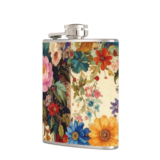 Granny's Patchwork  Hip Flask (Left)