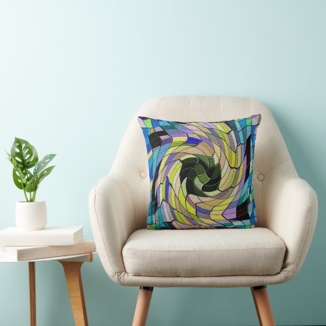Granny's Quilt....... Throw Pillow (Chair)