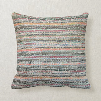 Granny's Rag Rug Throw Pillow