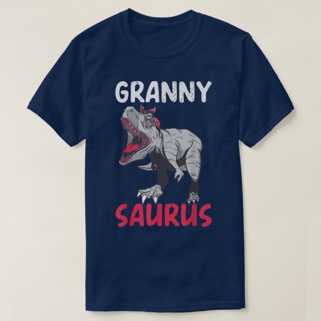 Grannysaurus T Re Dinosaur Grandma Saurus Mom Moth T-Shirt (Design Front)