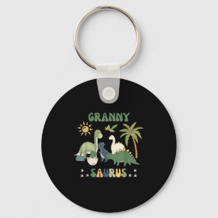 Grannysaurus T Rex Dinosaur Granny Saurus Family M Keychain