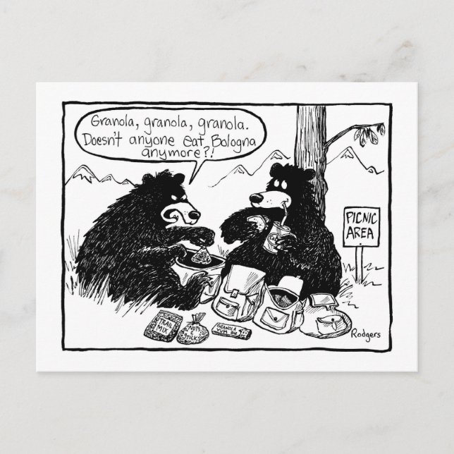 granola bears postcard (Front)