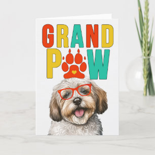 GranPAW Havanese DOG Funny Grandparents Day Holiday Card