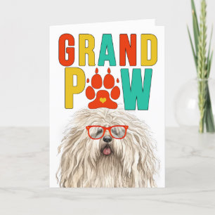 GranPAW Puli Dog Funny Grandparents Day Holiday Card