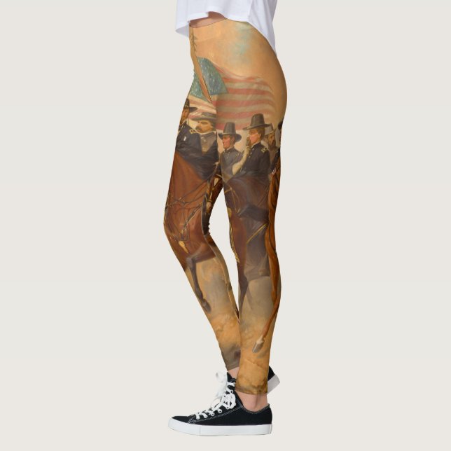 Grant and His Generals by Ole Peter Hansen Balling Leggings (Left)
