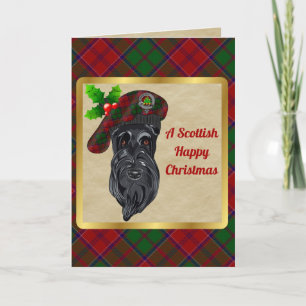 Grant Badge & Tartan Personalized Xmas Card