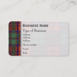 Grant clan Plaid Scottish tartan Business Card